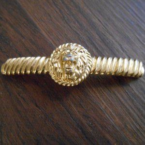 VINTAGE HAIR BARRETTE CLIP LION MADE IN FRANCE